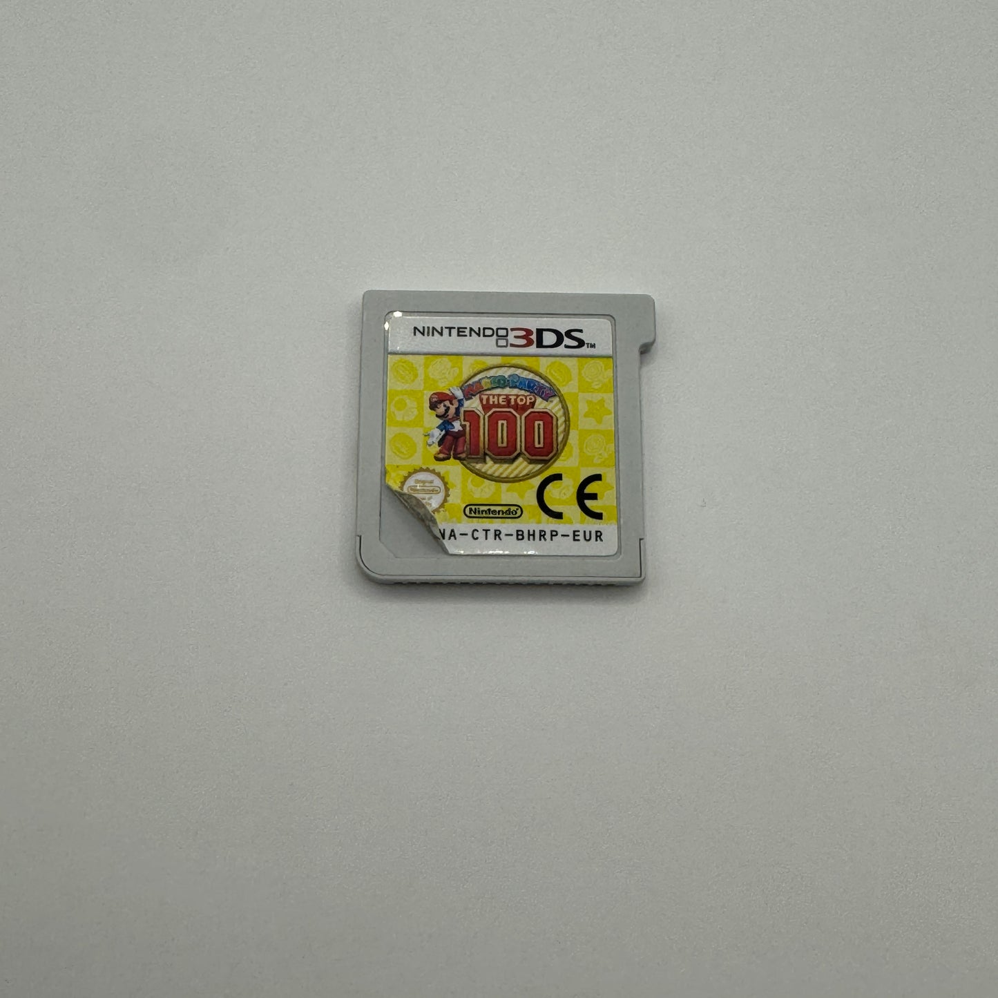 Modul des Nintendo 3DS-Spiels Mario Party: The Top 100 ohne Originalhülle, ein Partyspiel, das die 100 besten Minispiele aus früheren Mario-Party-Titeln enthält.