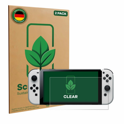 Nintendo Zubehör | Switch OLED Displayschutz 2x ScreenLeaf Clear