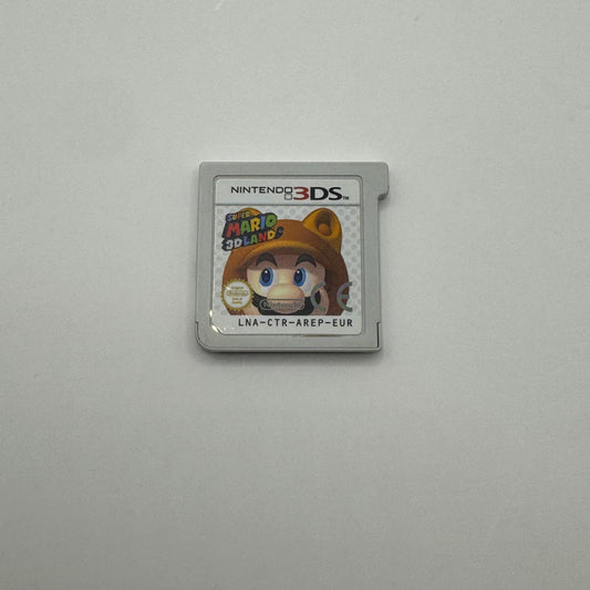Modul des Nintendo 3DS-Spiels Super Mario 3D Land ohne Originalhülle, ein Jump’n’Run-Spiel, in dem Mario durch abwechslungsreiche 3D-Level läuft, Gegner besiegt und Power-Ups sammelt.