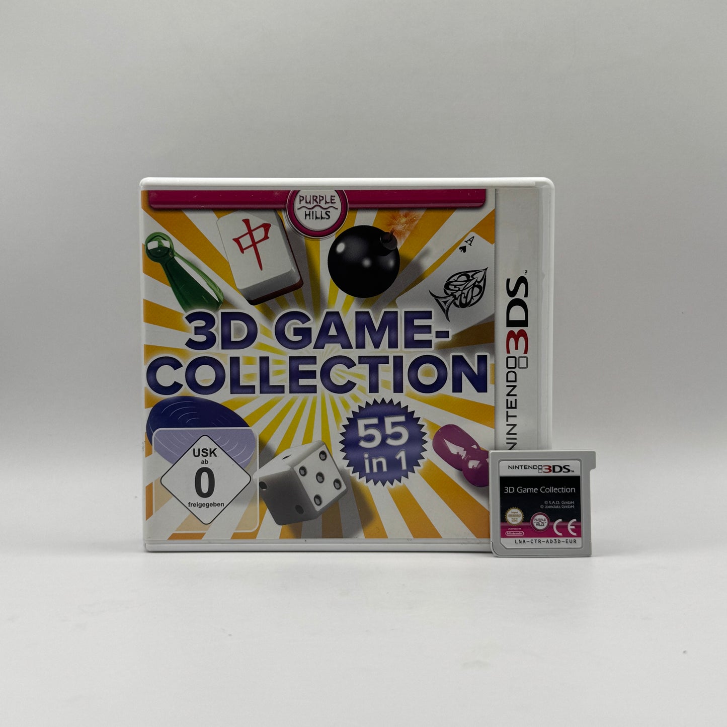 3D Game-Collection 55 in 1 für Nintendo 3DS, eine Spielesammlung mit 55 Minispielen in 3D-Grafik.