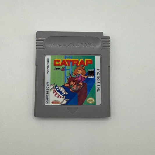 Modul des Game Boy-Spiels Catrap ohne Originalhülle, ein Puzzle-Spiel, in dem Spieler Katzen durch Labyrinthe steuern, Hindernisse überwinden und Rätsel lösen.