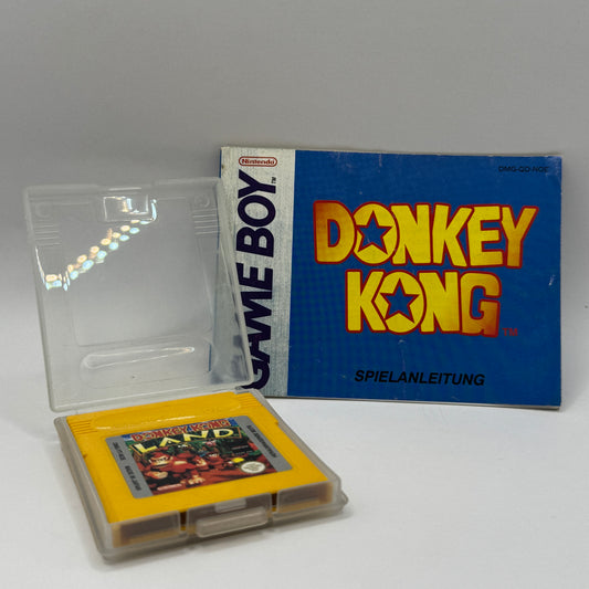 Modul des Game Boy-Spiels Donkey Kong Land ohne Originalhülle, ein Jump’n’Run-Spiel, in dem Spieler als Donkey Kong durch verschiedene Level laufen, Gegner besiegen und Hindernisse überwinden.