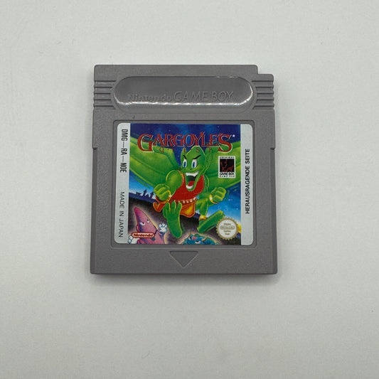 Modul des Game Boy-Spiels Gargoyle’s Quest ohne Originalhülle, ein Action-Adventure, in dem Spieler als Gargoyle Firebrand durch Level kämpfen, Hindernisse überwinden und Gegner besiegen.