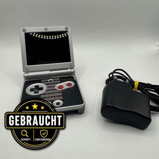 Nintendo Konsole | Game Boy Advance SP mit IPS-Display (NES-Edition) - Zustand: TOP