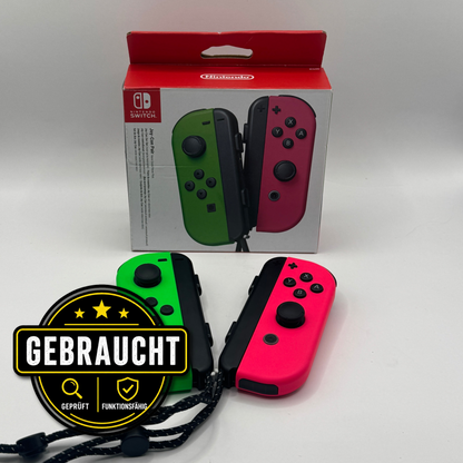 Nintendo Switch Zubehör | 2er Set Joy-con neon-grün/neon-pink