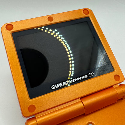 Nintendo Konsole | Game Boy Advance SP mit V5 IPS-Display (Glurak Edition) - Zustand: TOP