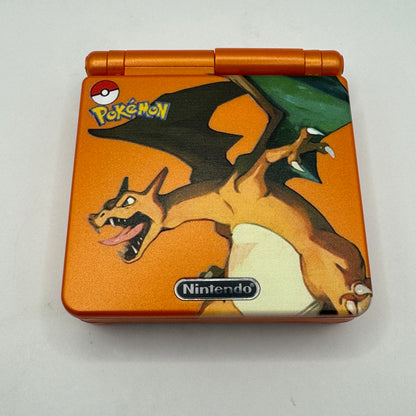 Nintendo Konsole | Game Boy Advance SP mit V5 IPS-Display (Glurak Edition) - Zustand: TOP