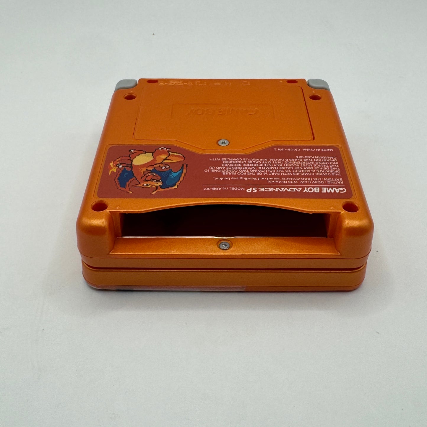 Nintendo Konsole | Game Boy Advance SP mit V5 IPS-Display (Glurak Edition) - Zustand: TOP