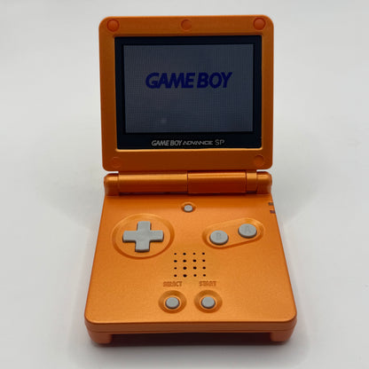 Nintendo Konsole | Game Boy Advance SP mit V5 IPS-Display (Glurak Edition) - Zustand: TOP