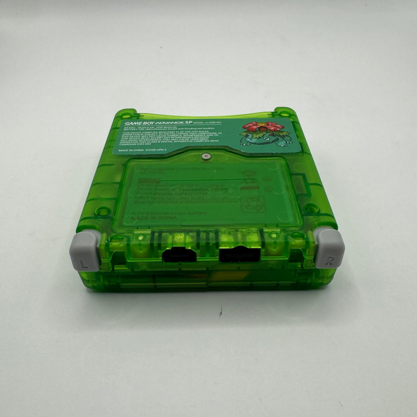 Nintendo Konsole | Game Boy Advance SP mit V5 IPS-Display (Bisaflor Edition) - Zustand: TOP