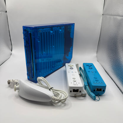 Nintendo Konsole | Clear Blue Wii inkl. Zubehör