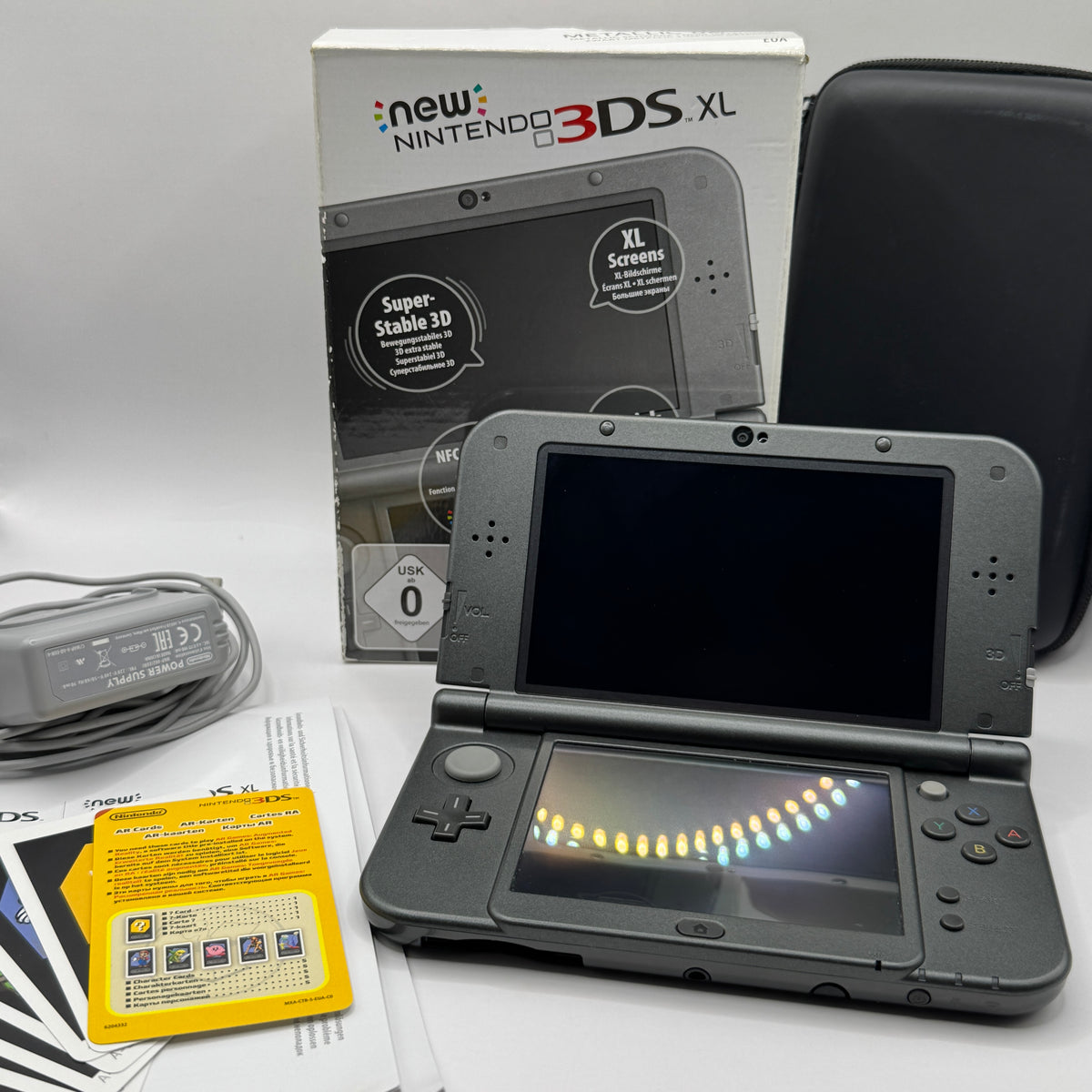 Nintendo Konsole | N3DSXL (IPS oben) mit OVP, Ladekabel, Clearcase & Tasche - WIE NEU