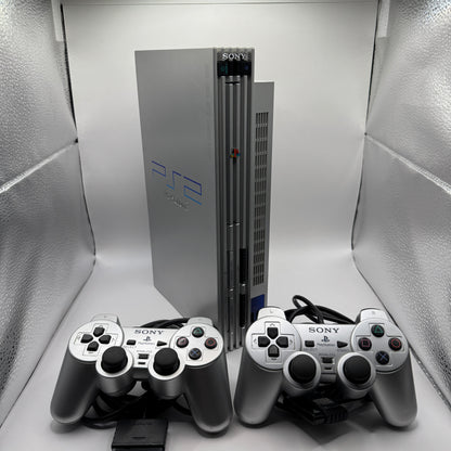 Sony Konsole | PS2 Satin Silver Edition inkl. Original-Zubehör & OVP