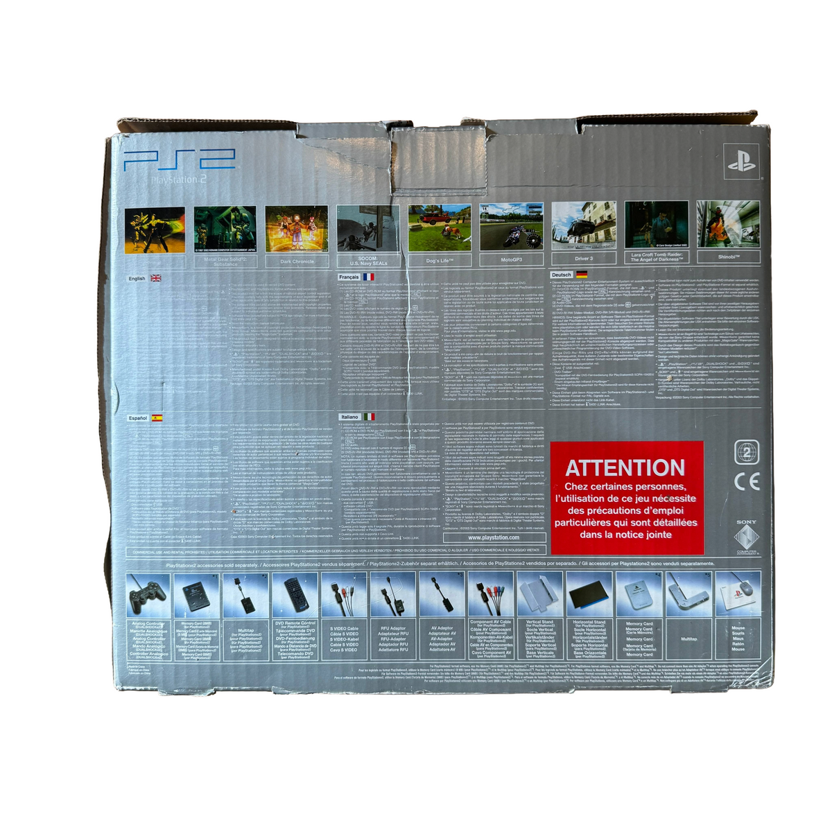 Sony Konsole | PS2 Satin Silver Edition inkl. Original-Zubehör & OVP