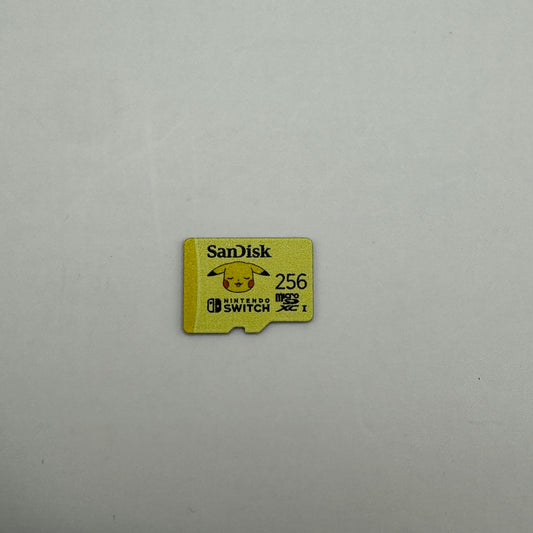 256 GB SanDisk MicroSD-Speicherkarte für Nintendo Switch, zur Erweiterung des internen Speichers, geeignet zum Speichern von Spielen, Updates und Spielständen.