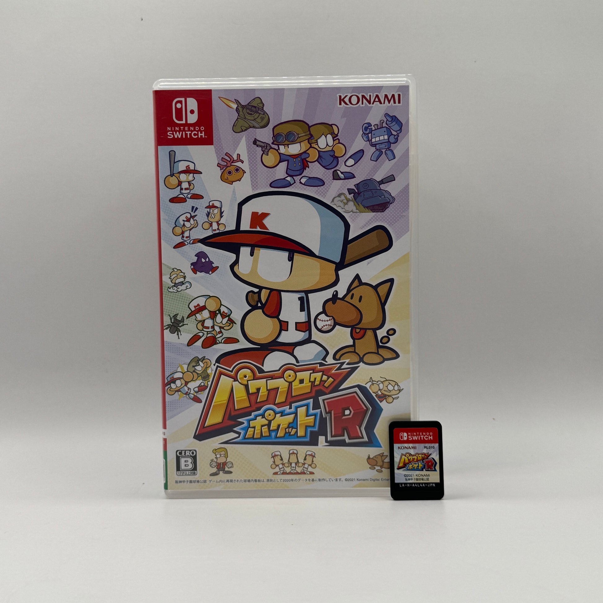 erpackung des japanischen Nintendo Switch‑Spiels Power Pro Kun Pocket R, ein Baseball‑Party‑ und Sportspiel­‑Mix, in dem Spieler klassische „Success‑Modus“‑Kapitel wie „Gokuaku High School“ und „Drill Moguraz“ erleben und mit bis zu vier Spielern kooperativ/kompetitiv auftreten. 
ntower.de
+2
powerpros.fandom.com
+2