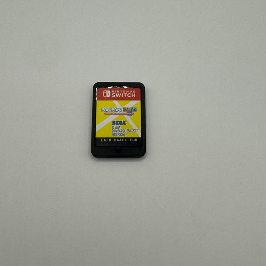 Modul des Nintendo Switch-Spiels Puyo Puyo Tetris ohne Originalhülle, ein Puzzle-Spiel, das klassische Puyo-Puyo- und Tetris-Mechaniken kombiniert, in Einzel- oder Mehrspieler-Modi spielbar.