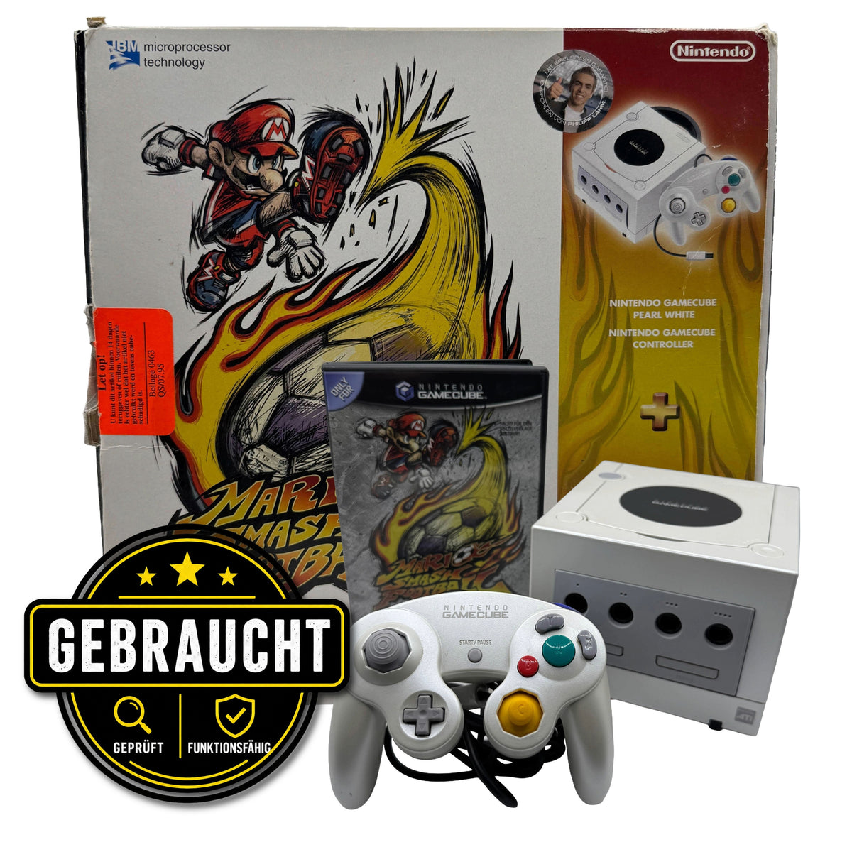 Nintendo Konsole | GameCube Mario Smash Football Pak inkl. Original-Zubehör & Spiel mit OVP