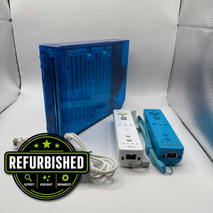 Nintendo Konsole | Clear Blue Wii inkl. Zubehör