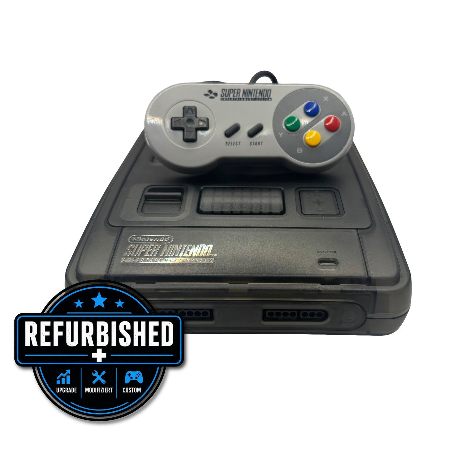 Nintendo Konsole | SNES Custom Gehäuse inkl. Zubehör & Controller